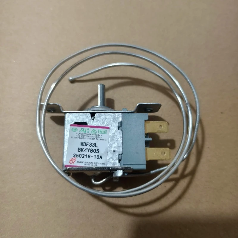 Refrigerator Thermostat WDF33-L Mechanical Temperature Control Switch, 2-Pin