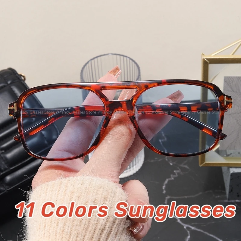 

Women Stylish Ocean Lens Sunglasses Unisex Colorful Ultralight Sunshades for Travel Riding Men Square Frame UV400 Sun Glasses