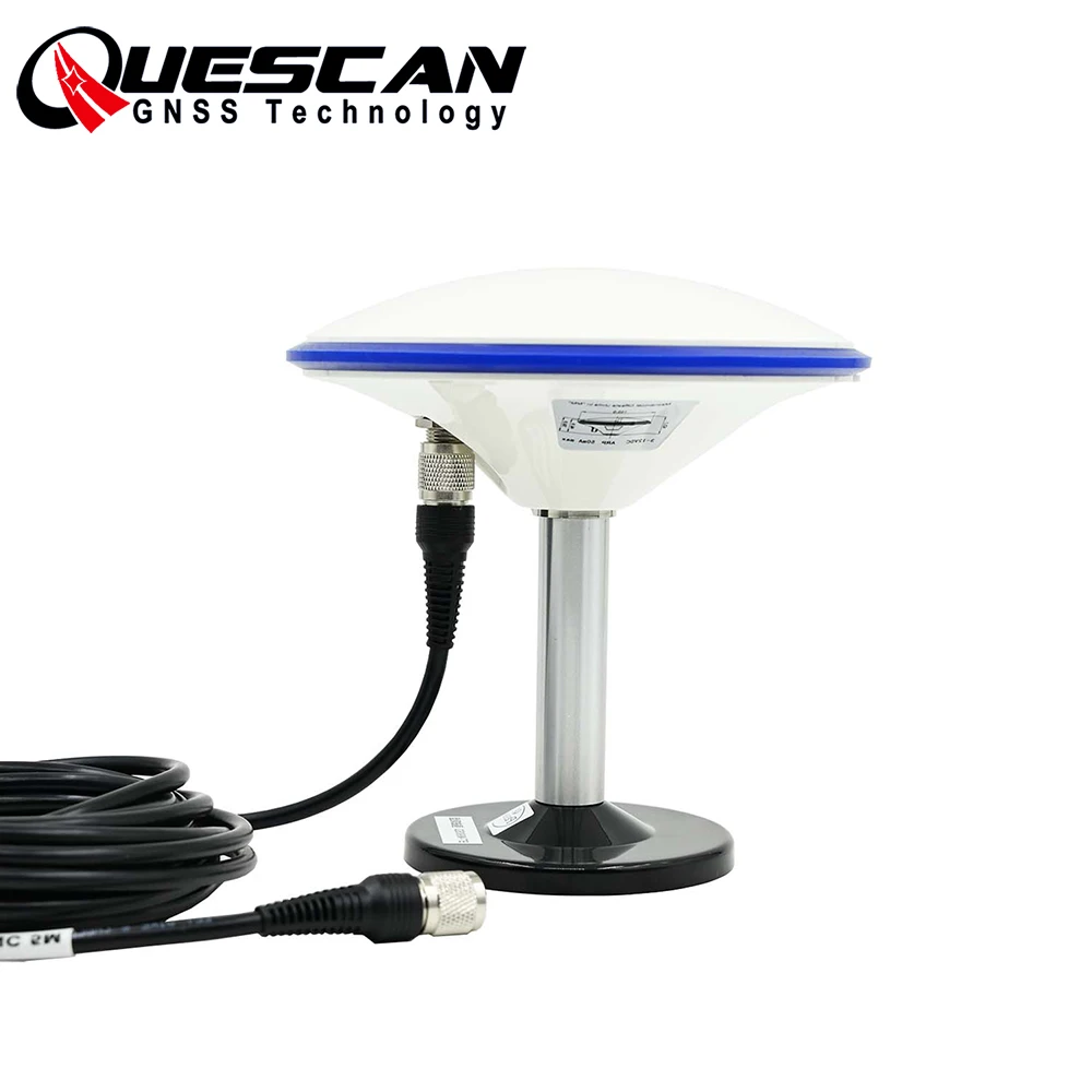 

QUESCAN HG-GOYH7151 Waterproof GPS GNSS Antenna RTK L1+L2 CORS ZED-F9P Antenna Replace Trimble AG15 AG25 GNSS Antenna 3-18V