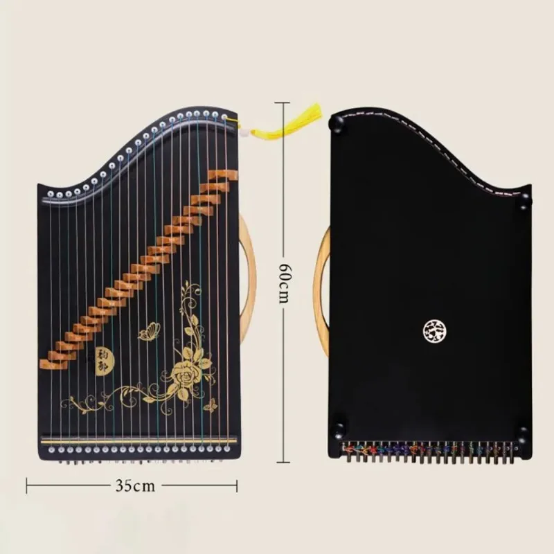 Portable Mini Guzheng 21 Strings Professional Chinese Zither Finger Pick Guzheng Guqin Beginner Musical Instruments Accessories