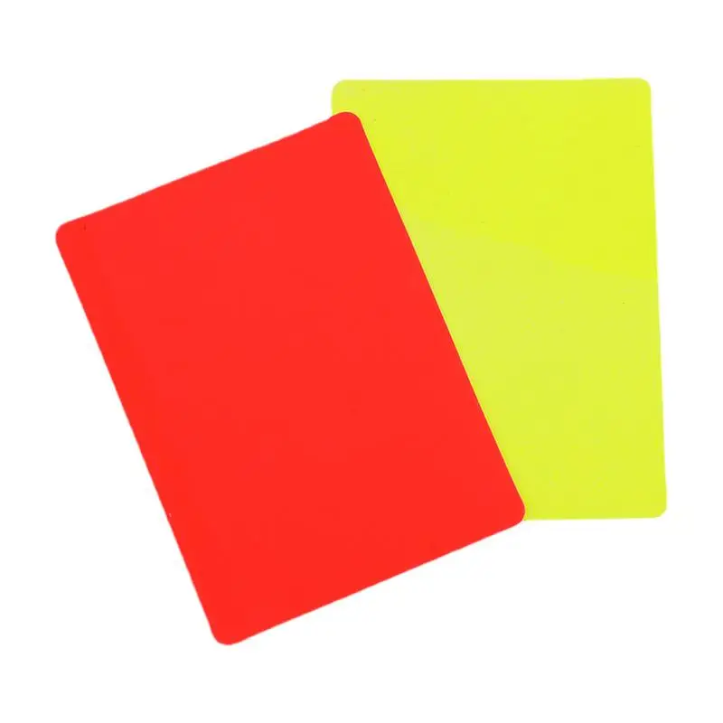 

Football Soccer Referee Card Sets Warning Referee Red and Yellow Cards with Wallet Score Sheets Notebook Judge Accessories