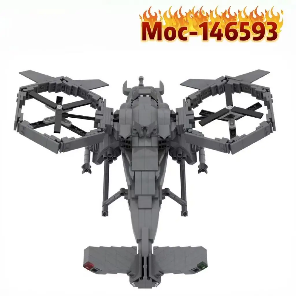 

MOC-146593 Medium VTOL Aircraft Building Model, 736 PCS, Kids Birthday Gift, Educational Toy for Boys, Christmas Gift