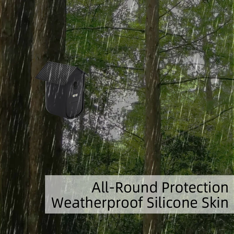 

1/2 Pcs Silicone Camera Protective Case Weatherproof Camera Cover Waterproof Protective Casing for EufyCam 2C