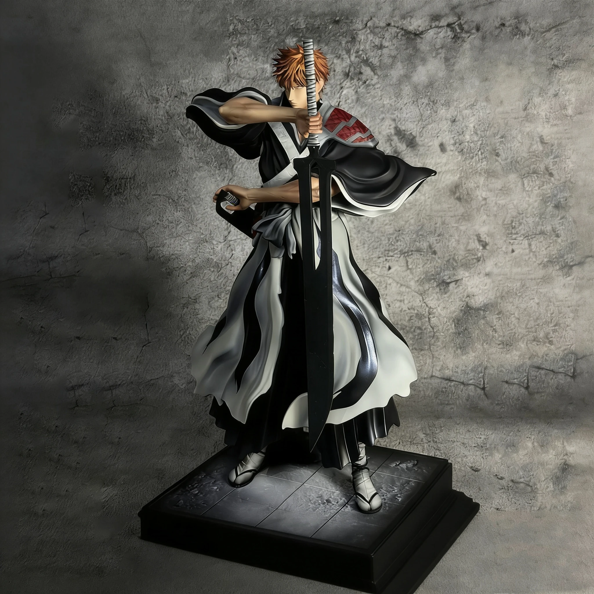 

Naruto Kurosaki Ichigo Anime figures Burst of anger Grim Reaper can be Move 33cm/12.99Inch PVC Action Wild Battle Toys Gifts