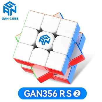 GAN356 RS2 magic cube 3x3x3 professional GANCUBE speed puzzle GAN 356RS 3×3 children&#x27;s toys gift 3x3 GAN356RS original Cubo Magico