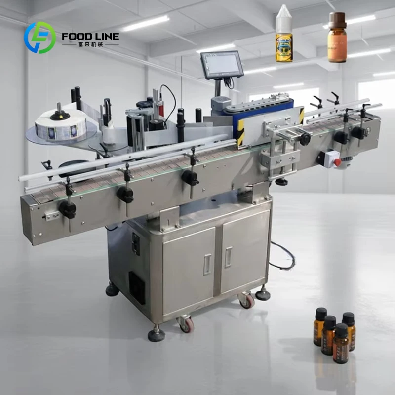 Customized Fully Automatic Cbd Oil Fragrance Labeling Machine for Different Bottle Sizes Touch Screen Control