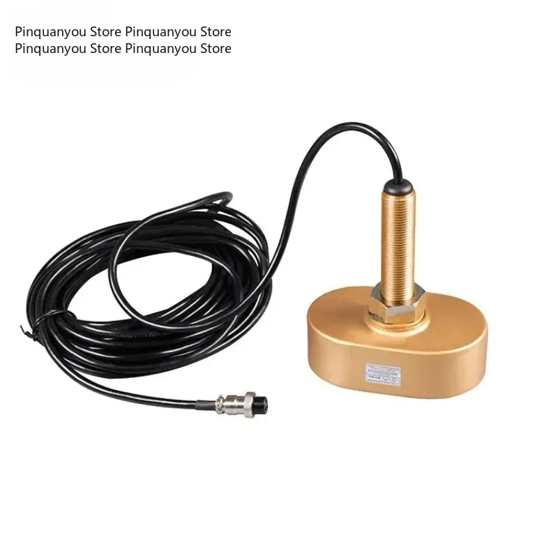 A-TD34T 1KW Thru-Hull Mount Transducer, Bronze Housing Made of Rubber, Plastic & Steel Composite Materials