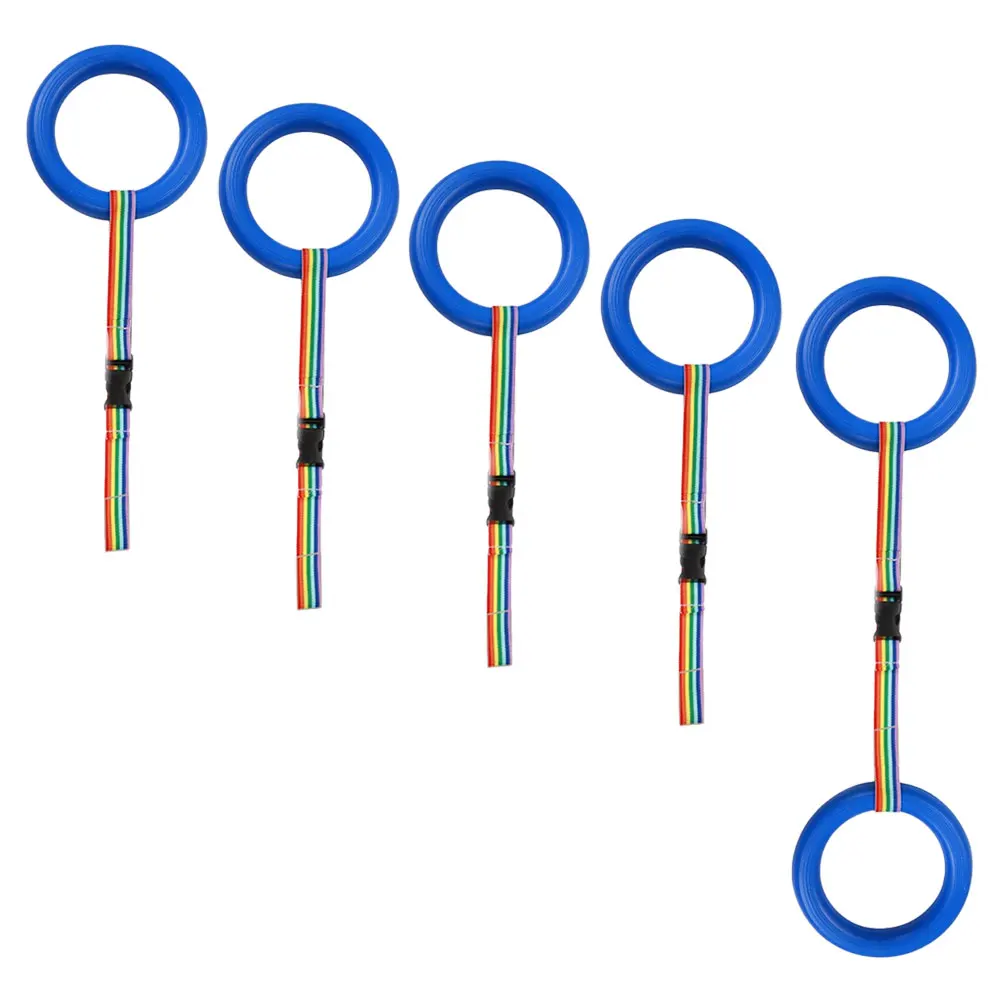 

6pcs Blue Anti-LoST Traction Rope Ring 10x10cm Child Walking Leash For Toddlers Preschool Kids Harness Daycare Supplies Outdoor