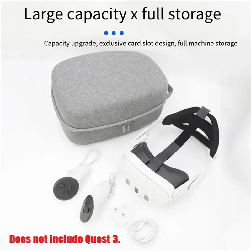Storage Bag With Shoulder Strap For Meta Quest3 VR Headset Case For Meta Quest3 Storage Box VR Protection Shell Box B Durable