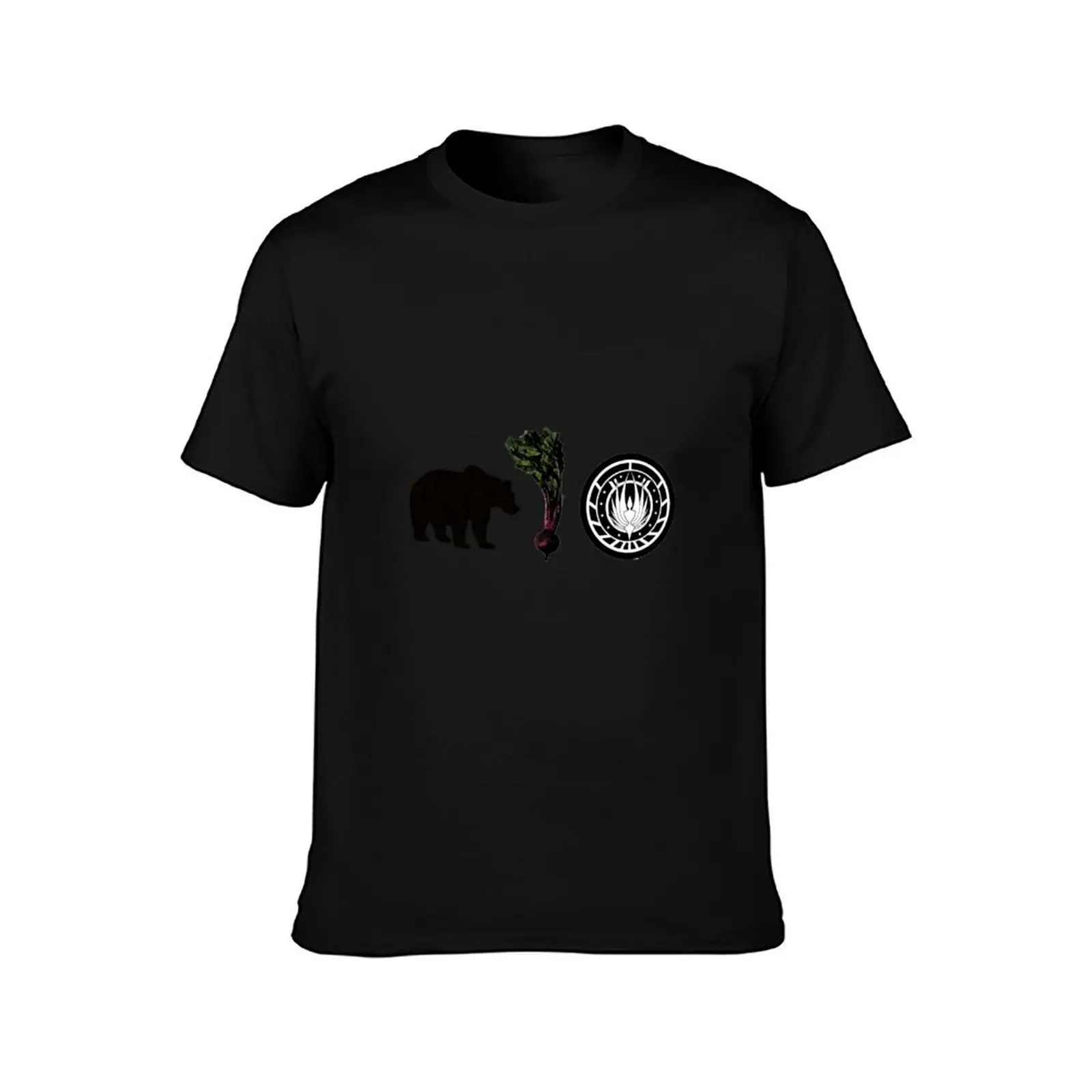 Bears, Beets, Battlestar Galactica T-Shirt Classic Print Short Sleeve Shirt T-Shirt