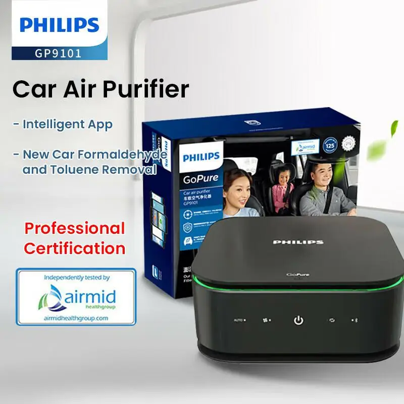 philips Car air purifer GP9101 Filters the fnest PM1 and up to 125 pollutants