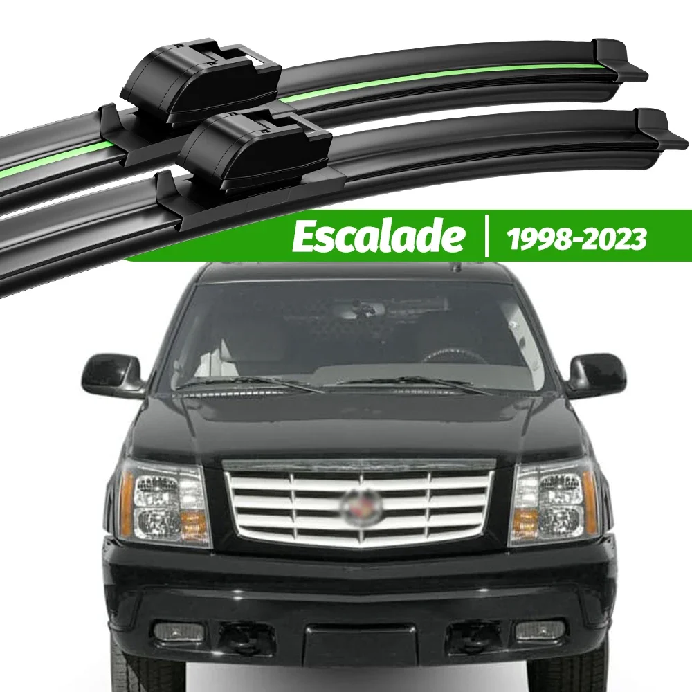 

For Cadillac Escalade 1998-2023 2pcs Front Windshield Wiper Blades 2000 2008 2011 2016 2018 2019 Windscreen Window Accessories