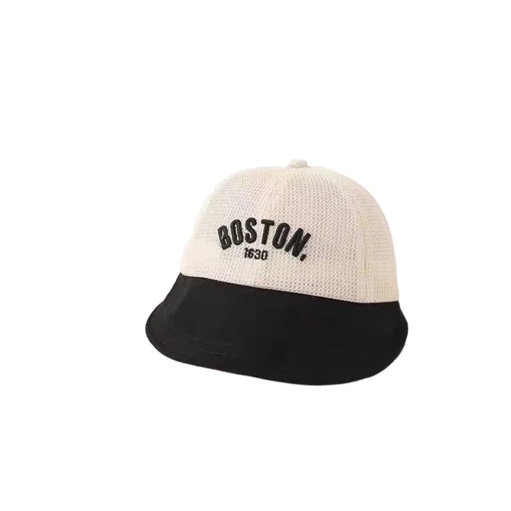 

Cute Letter Baby Baseball Cap Hollow Sunscreen Children Sun Hat Quick-dry Mesh Outdoor Peaked Hat Boys Girls