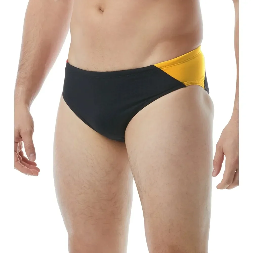 Men's Puzzled Brief Swimsuit Swimwear Competition Triangle Swimsuit Swimming Trunks Swim Trunks Quick Dry Surf Swimming Jammer