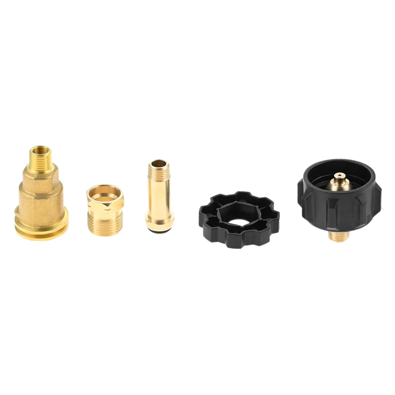 QCC1/POL 프로판 가스 호스 피팅 어댑터(1/4" NPT 커플러 세트 포함) 1/4" 수 파이프 나사 +QCC 유형 1 수 +POL 암 커넥터