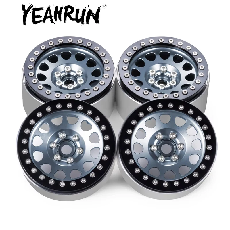 

YEAHRUN 2,2-дюймовый обод ступицы колеса из сплава с бисером для 1/10 RC гусеничного автомобиля, осевой SCX10 90046 TRX4, аксессуары