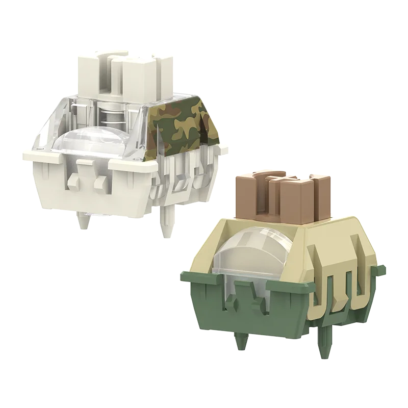 

TTC Commander King Magnetic Switch, Linear Factory Pre-lubed Freely Setting Pre-Travel Soft Elastic Camo Style keyboard Switch