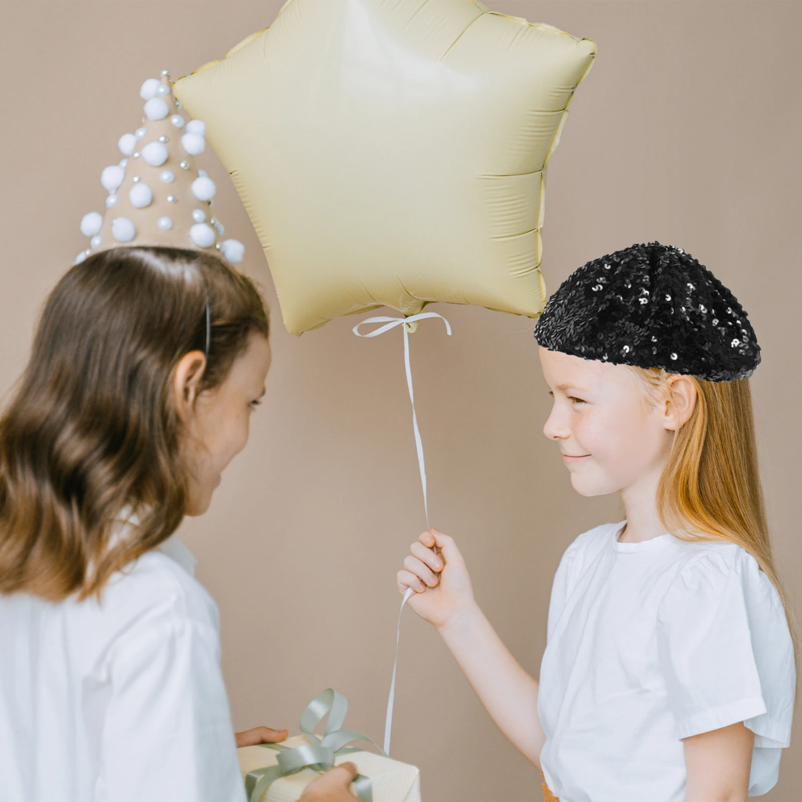

Sequined Beret Hats for Women Fashion Black Tam Miss Caps Shimmer Sparkle Sequins Photography Dance Performance Festival Daily