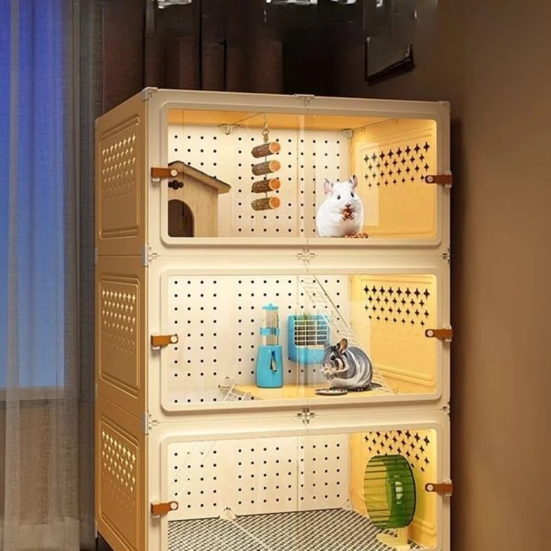 

Squirrel household indoor luxury villa three-layer honey bag pet cage feeding oversized house