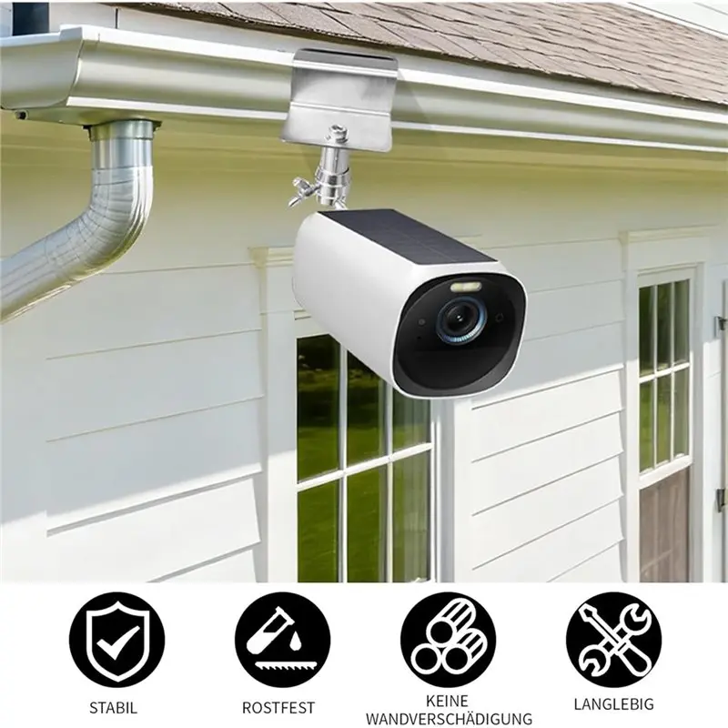 ABVJ-Adjustable Roof Holder,Roof Hooks, Roof Holder For 1/4 Screw Camera,Roof Holder For Camera Solar Panel Security Cameras