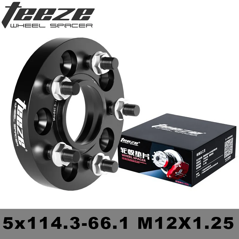 Teeze 5x114,3 66,1mm M12X1.25 adaptador espaciador de rueda para NISSAN 350Z/370Z/GTR/Maxima/Altima/Fuga/Leaf/Maxima/Bluebird 1 pieza