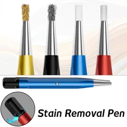 Scratch Brush Pen Set Brass Steel Fiberglass Tip Rust Removal Cleaning Pen Watch Electronic Cleaning Tool For Watchmaker