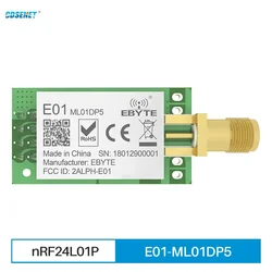 10pcs 2.4GHz nRF24L01 PA LNA rf SPI Module E01-ML01DP5 CDSENET Long Range 2.4g nRF24L01P Wireless Transmitter and Receiver