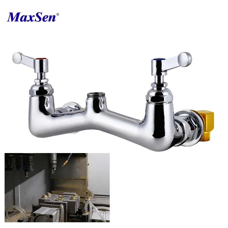 Commercial Kitchen Supplies 8 Inch Wall Mount Kitchen Pre Rinse Faucets for Restaurant