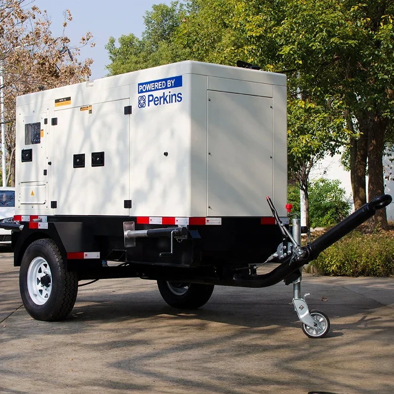 SUTECH 20 KW-100 KW 50 kw mobile trailer diesel generator with U.S. EPA