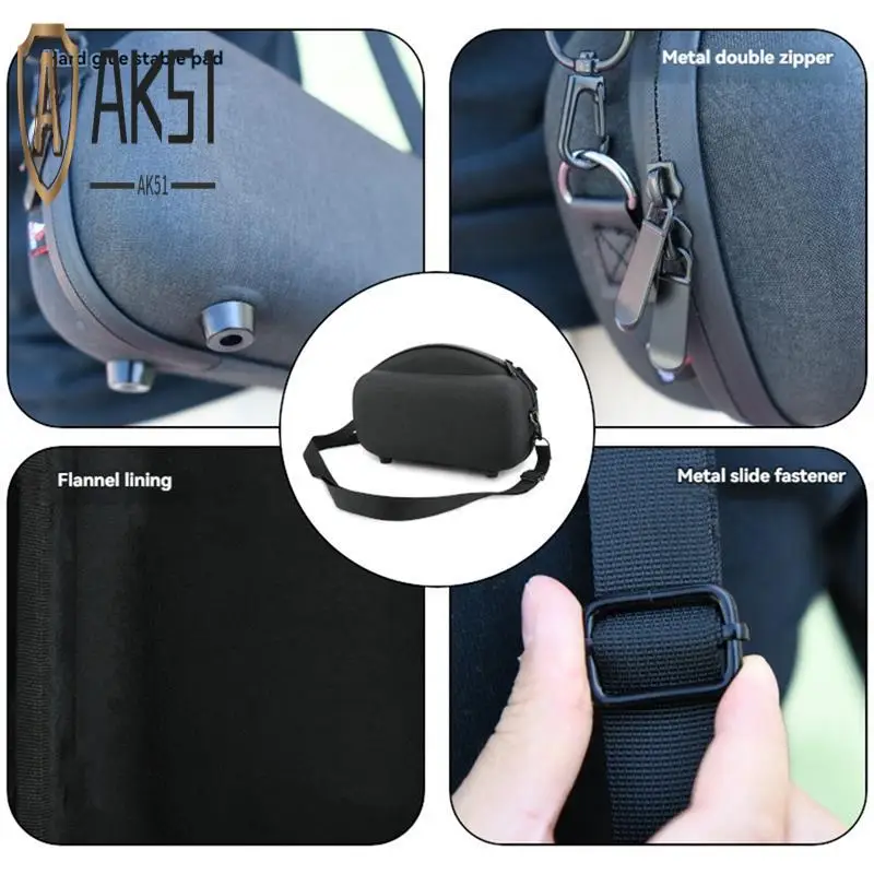 AK51-TXESIGN EVA Shockproof Hard Storage Case Anti-Scratch With Shoulder Strap For Bose Soundlink Max Portable Speaker