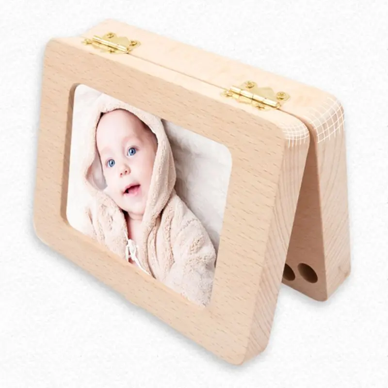 Baby Tooth Fairy Box First Tooth Box for Kids Wooden Tooth Hair Holder New Dropship