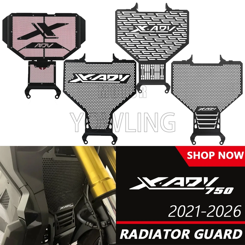 

X-ADV 750 Motorcycle Accessories Radiator Grille Guard Cover Protector FOR HONDA XADV750 X-ADV750 2021 2022 2023 2024 2025 2026
