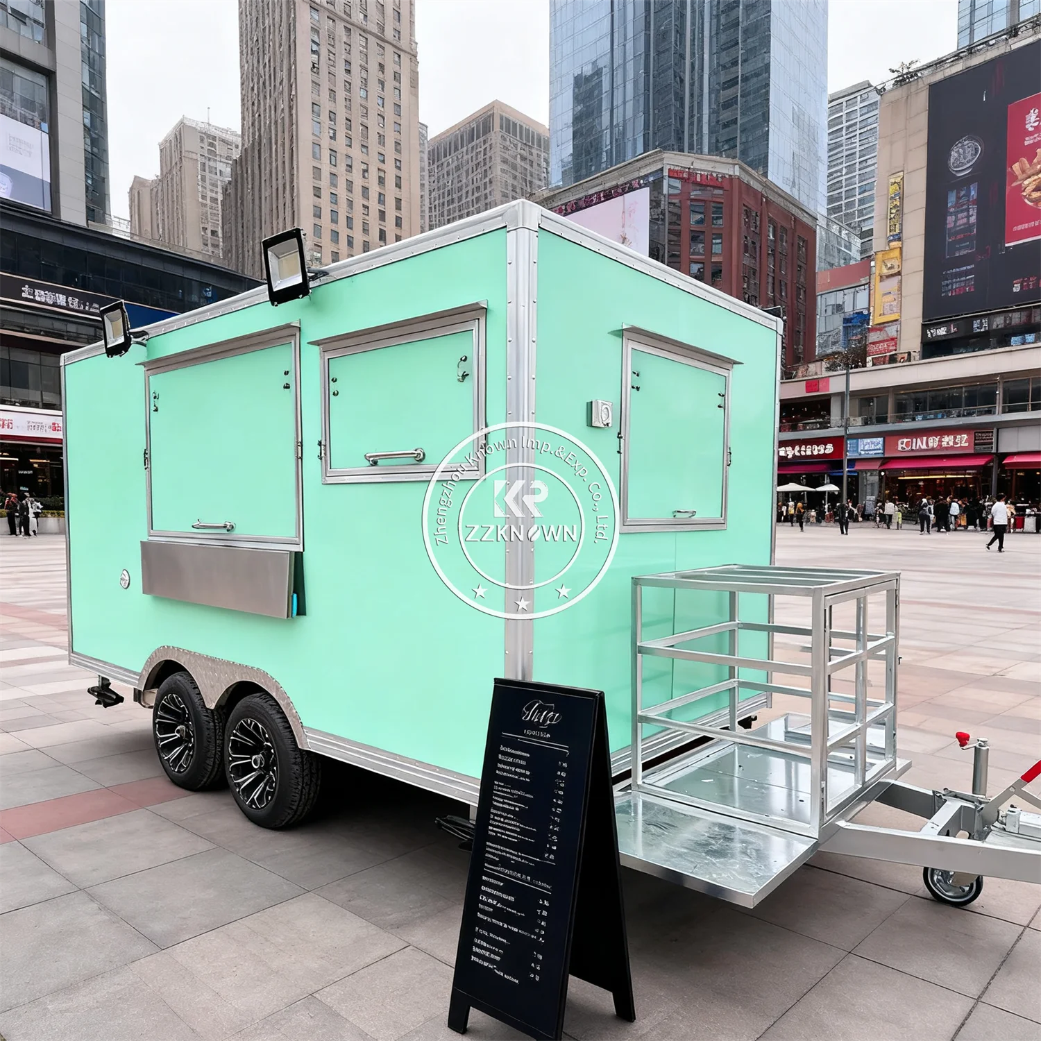 

Mobile Bar Custom Commercial Fast Food Trailer Pizza Truck Taco Coffee Beverage Burger Food Truck Trailer With Full Kitchen