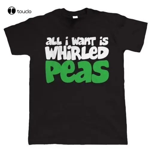 Hot Sale All I Want Is Whirled Peas Mens Funny T Shirt - Cool Peace Festival Hippy 100% Cotton Tee Shirt fashion funny new