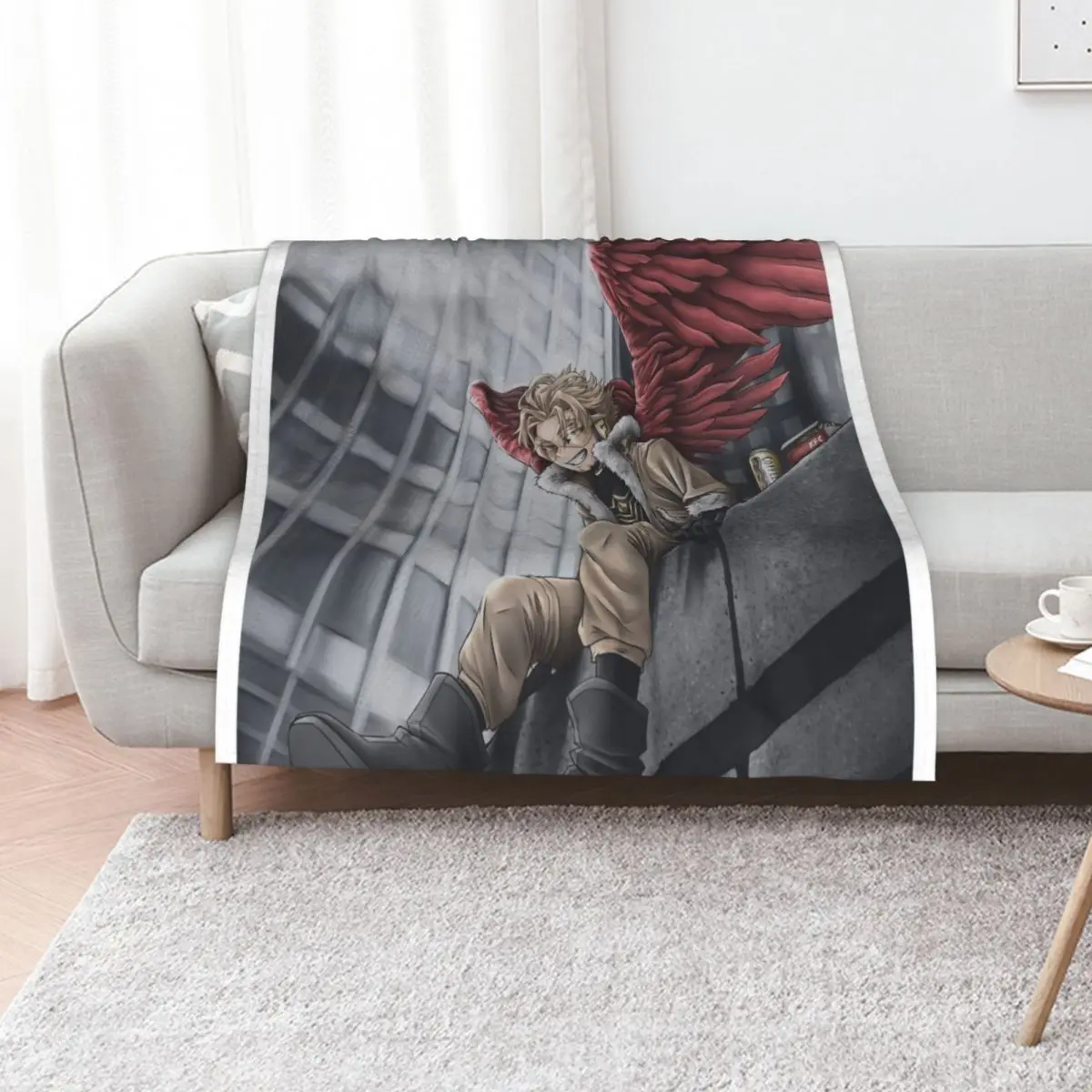 

Roofs Edge Hawks Throw Blanket Soft Plaid Plaid on the sofa Picnic Camping Blankets