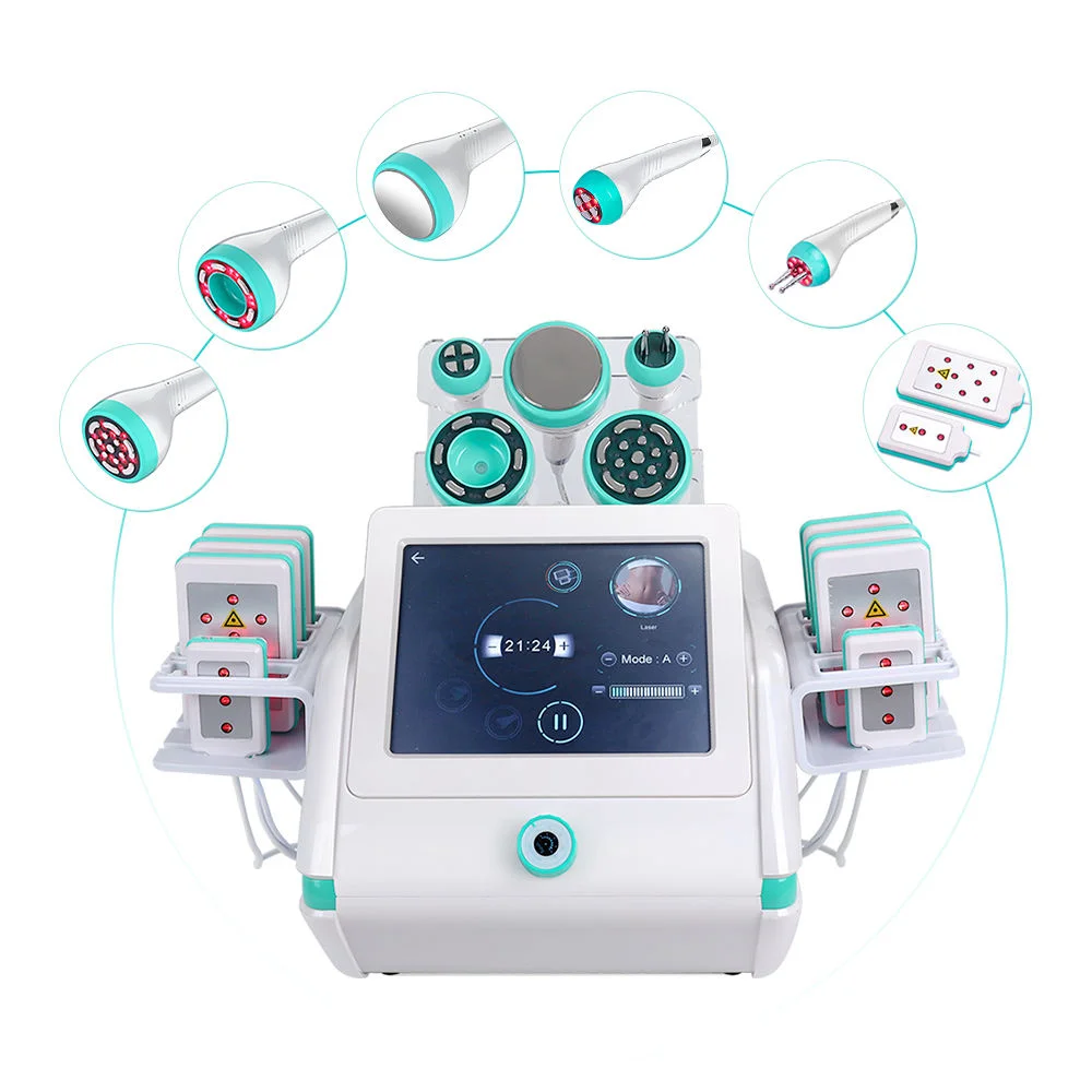 

2025 Portable 6 in 1 Vacuum RF Cavitations 80 k Vacum.machine Body Sculpting Cavitations Machine 80k Lasersings Lipo