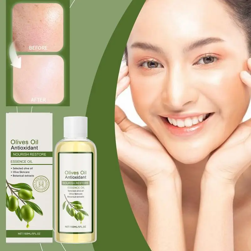 مرطب زيت الزيتون للبشرة الجافة 150 مللي ترطيب العناية بالبشرة تضيء زيت الوجه زيت زيتون الوجه ترطيب جوهر الزيت