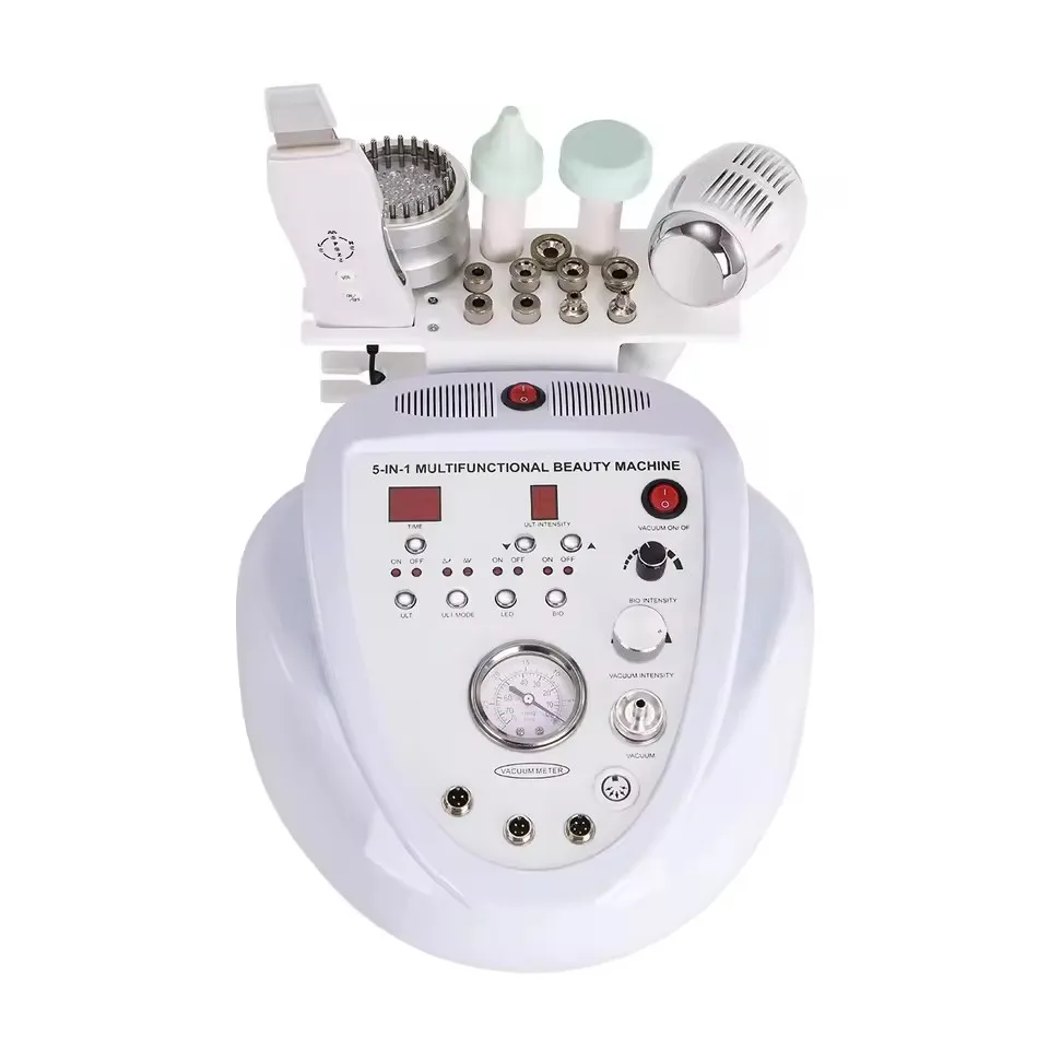 5 in 1 Diamond Glow Facial Device Microdermabrasion for Salon Home Use Face Skin Care Professional Skin Care Equipment