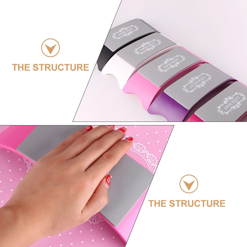 

2Pcs Silicone Nail Hand Rest Pillow Comfortable Arm Rest for Nails Tech Manicure Acrylic Nail Art Tool Armrest for Nails