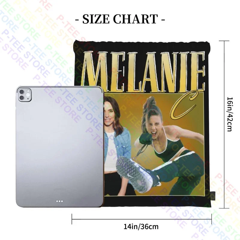 Melanie C Appreciation Kids Sporty Drawstring Bags Gym Bag Newest Training Gym Tote Bag Bags For Travel