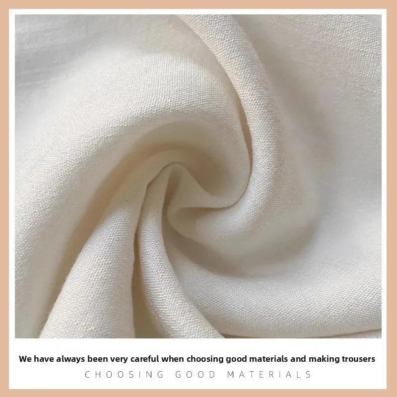 الكاكي القطن الكتان ياماموتو السراويل النساء الصيف جديد عالية الخصر ضئيلة فضفاضة مستقيم سراويل تقليدية مريحة فضفاضة تناسب السراويل #2