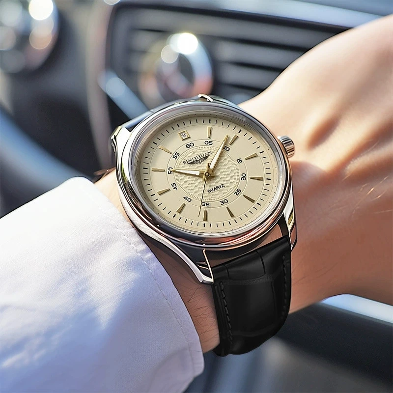 New Fashion Man Luxury Business Leather Watch Men Sports Casual Quartz Watches Male High Quality Clock Wristwatches Reloj Hombre
