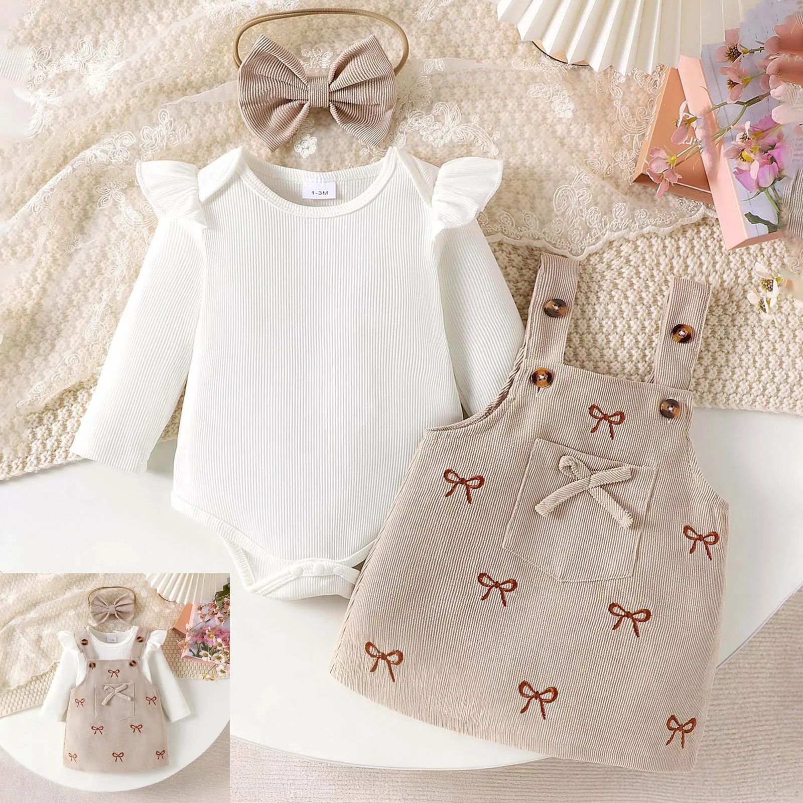

Ballet Girls Leotard Toddler Baby Girl Outfits Long Sleeve T Shirt Bow Overall Dresses Baby Girl Long Sleeves Bodysuits