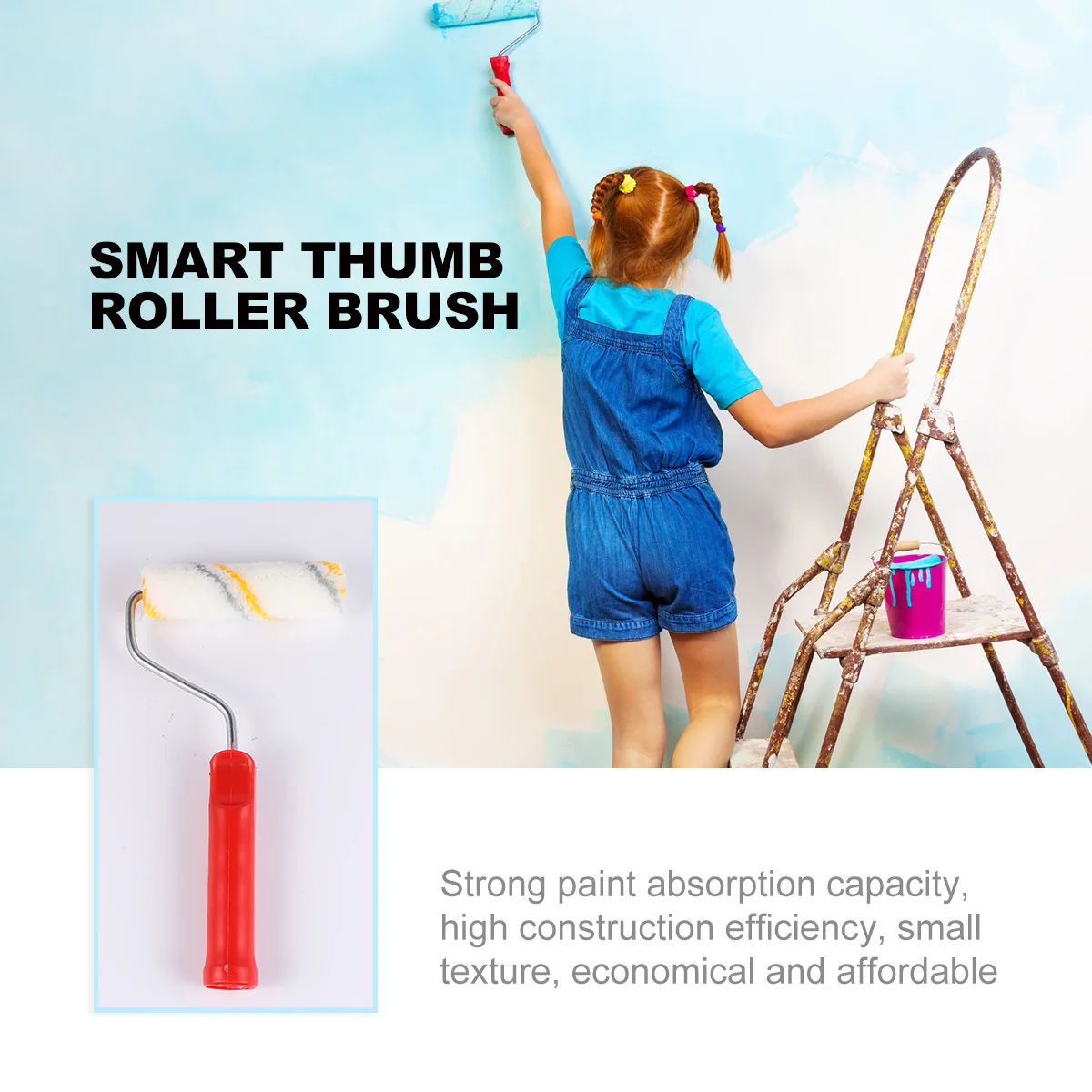 

21pcs 1 Set Paint Rollers Mini Roller Brush Hot Melt Little Finger Roller Brush Coating Decorators Brush Wall Painting Tools (20