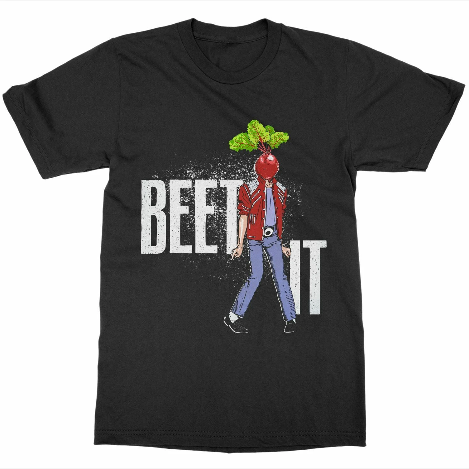 

Beet It. Funny Michael Jackson Food Hungry Snack Veggies T Shirt. Short Sleeve 100% Cotton Casual T-shirts Loose Top Size S-3XL