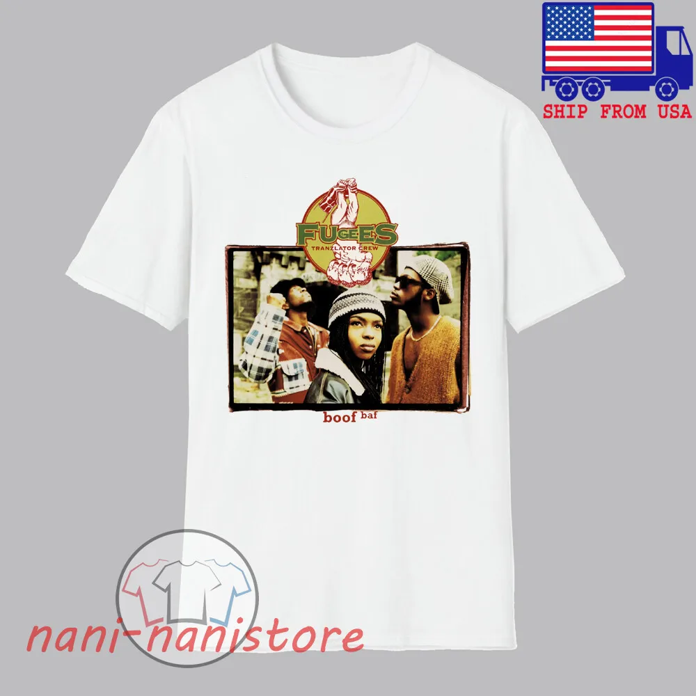 

Мужская белая футболка The Fugees Boof Baf, размер S 5XL