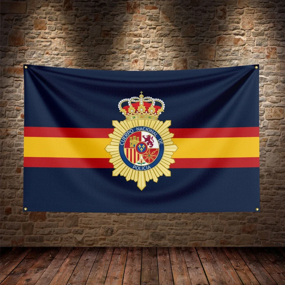 Spain National Police Flag For Decor