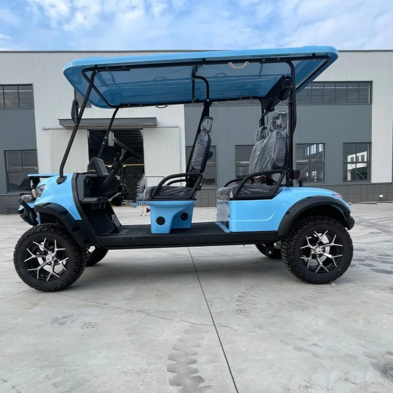 Hot-Selling Lithium-Powered Electric Golf Cart Beach Buggy Sightseeing Vehicle – Custom Bumper Sound Bar Three-Point Seat Belt