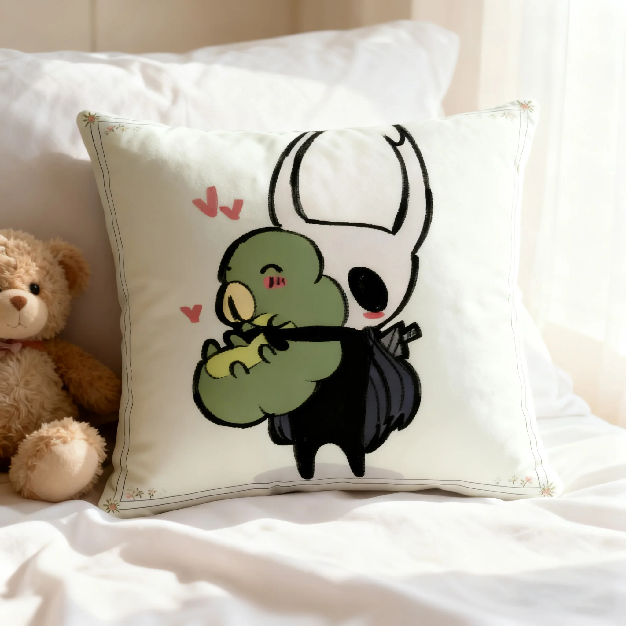 

1 шт. милая игровая подушка с героями мультфильмов, подушка с принтом причудливых персонажей, идеальный праздничный подарок для домашнего декора и живого пространства с осенней тематикой