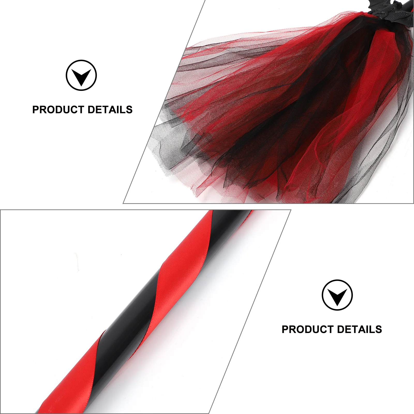 

Хэллоуин летучая мышь метла лента полосатая ручка незабываемая идея подарка для вечеринки метла декор для Хэллоуина лента полосатая ручка